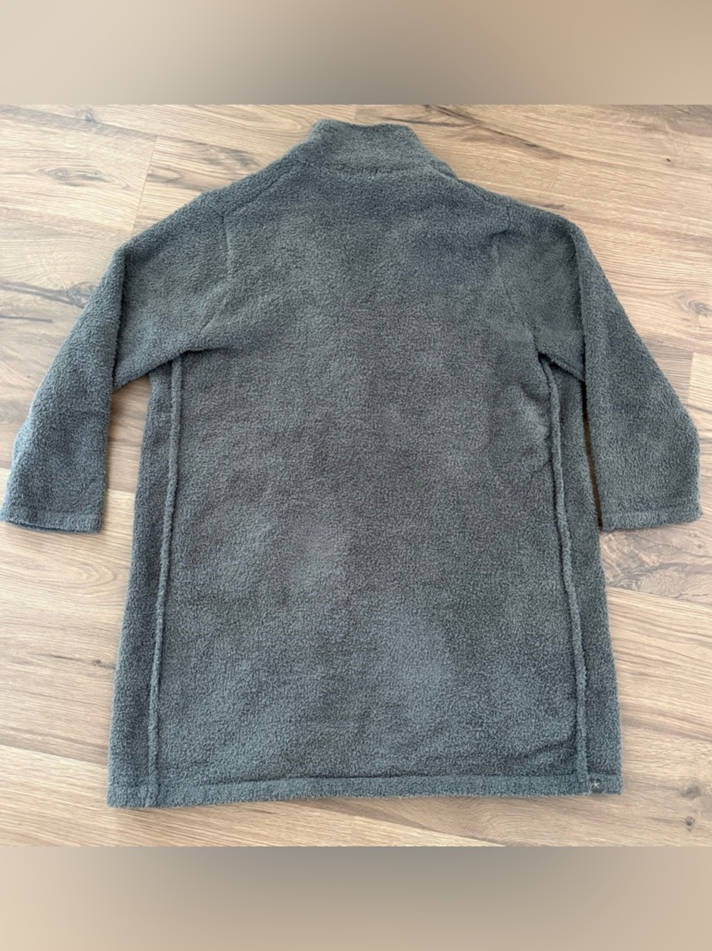 Barefoot Dreams CozyChic Coatigan XL Olive Green Snap Front Pockets NWOT - Picture 2 of 7